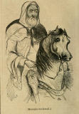 Portrait du général Ben Ismaïl par Benjamin Roubaud, publié dans L'illustration de 1843