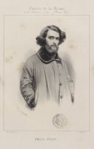 Portrait de Félix Pyat par Benjamin Roubaud dans la Galerie de la presse - 1840