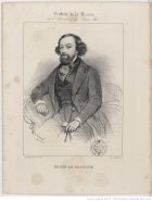 portrait de Roger de Beauvoir par Benjamin Roubaud dans la Galerie de la presse - 1841