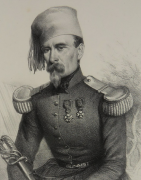 Portrait du Colonel Cavaignac par Benjamin Roubaud, dans l'album Souvenirs d'Afrique