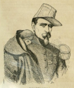 Portrait du Colonel Cavaignac par Benjamin Roubaud, publié dans L'illustration de 1843