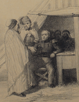Couverture de l'album Souvenirs d'Afrique (détail : lieutenant-général Bugeaud discutant avec les généraux Changarnier et Ben Ismaïl) - Benjamin Roubaud