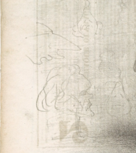 Détail de "La porte de l'enfer" de Benjamin Roubaud - autoportrait caché