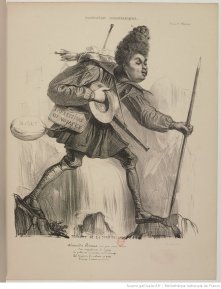 Alexandre Dumas par Benjamin Roubaud - Panthéon charivarique