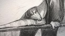 La contrebande aux barrières - Planche 8 - Place au malade (détail) - Benjamin Roubaud