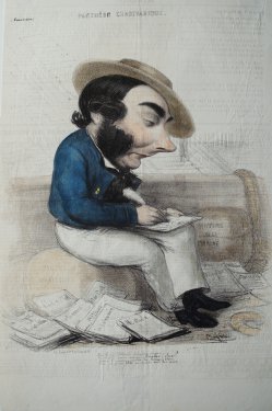 Eugène Sue par Benjamin Roubaud - Panthéon charivarique