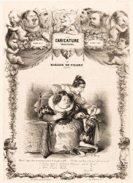 Le mariage de Figaro par Benjamin Roubaud pour La Caricature provisoire