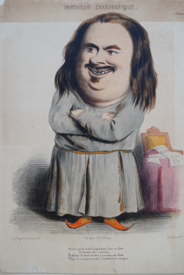 Honoré de Balzac (couleur) par Benjamin Roubaud - Panthéon charivarique