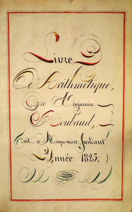 Livre d'arithmétique de benjamin Roubaud - Page 1