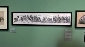 Photo de l'exposition "Paris romantique (1815-1848)" à Paris en 2019 - Le grand chemin de la postérité de Benjamin Roubaud