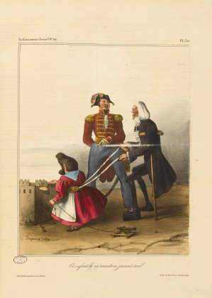"Cet enfant-là ne marchera jamais seul" par Benjamin Roubaud pour La Caricature