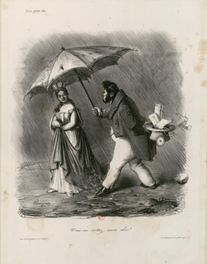 "Vous me crottez mon cher" par Benjamin Roubaud pour le Charivari