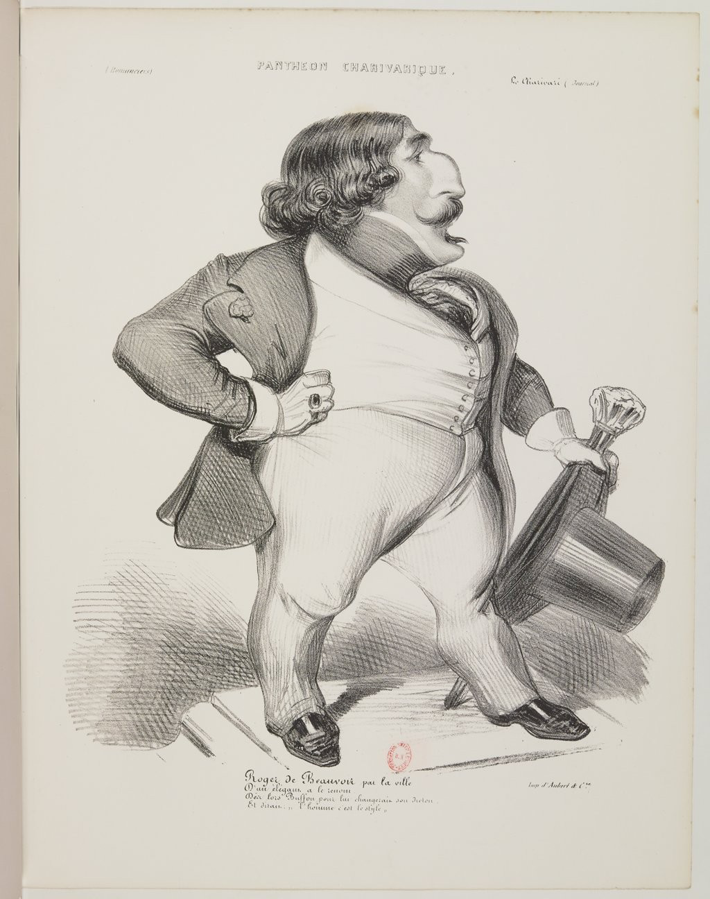 Roger de Beauvoir par Benjamin Roubaud - Panthéon charivarique