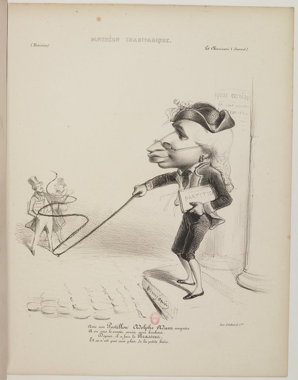 Adolphe Adam par Benjamin Roubaud - Panthéon charivarique