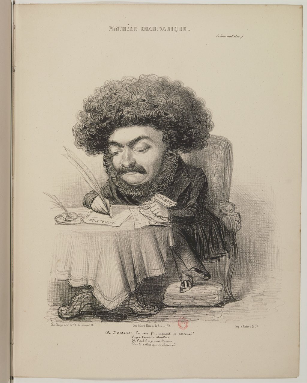 Armand Marrast par Benjamin Roubaud - Panthéon charivarique