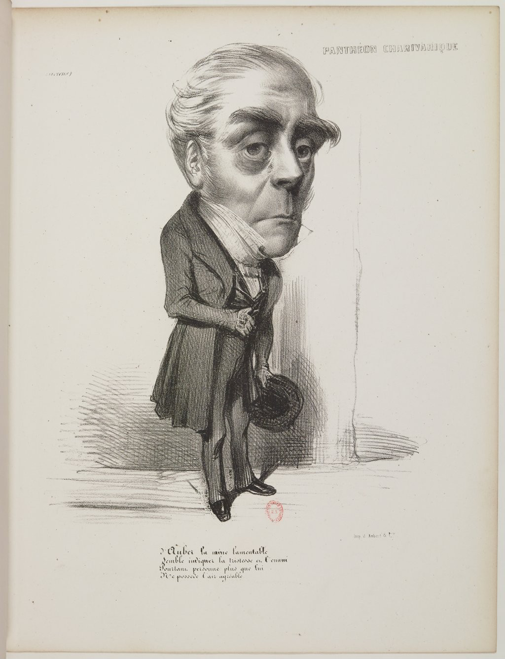 Daniel-François-Esprit Auber par Benjamin Roubaud - Panthéon charivarique