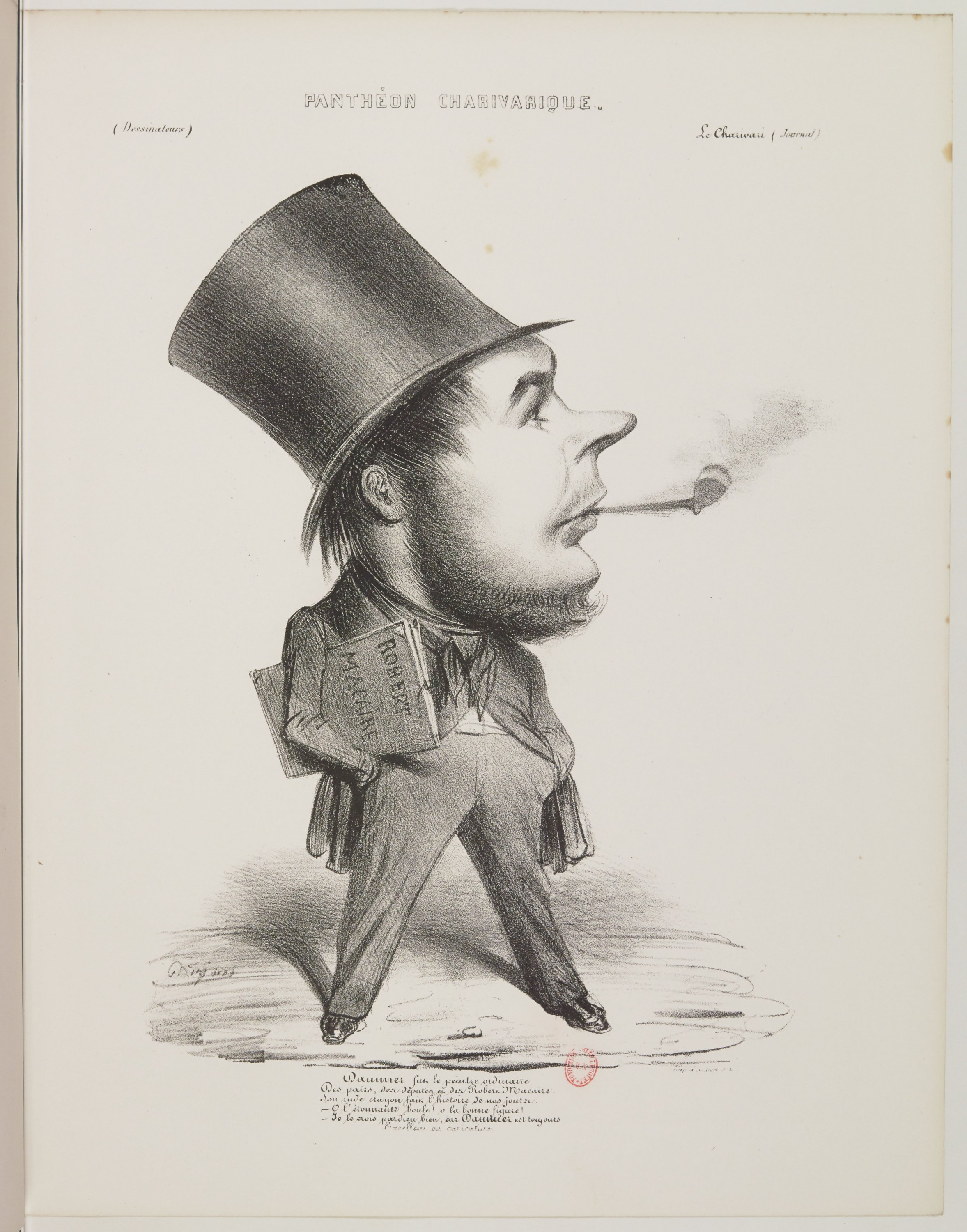 Honoré Daumier par Benjamin Roubaud - Panthéon charivarique