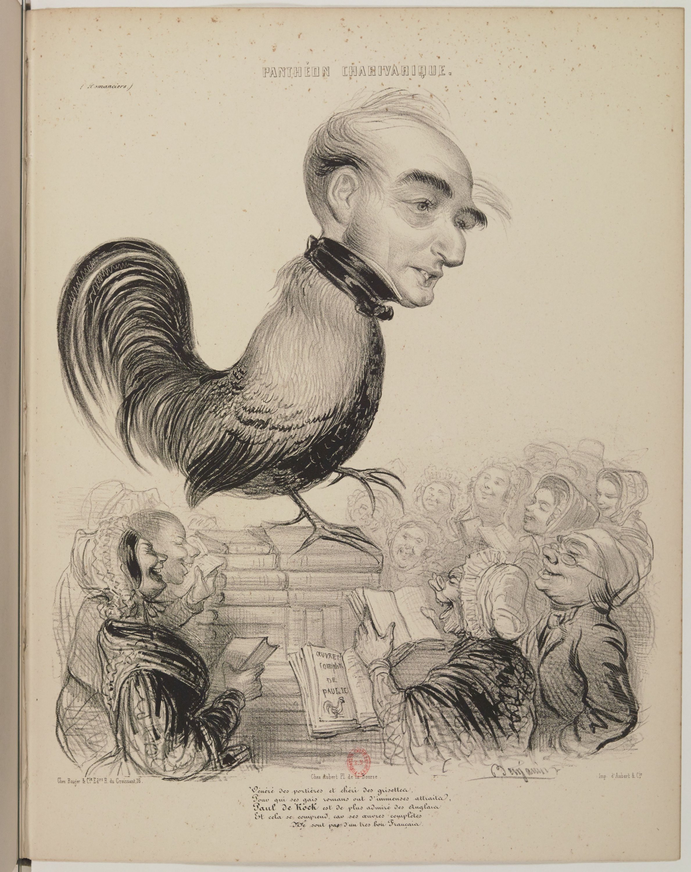 Paul de Kock par Benjamin Roubaud - Panthéon charivarique