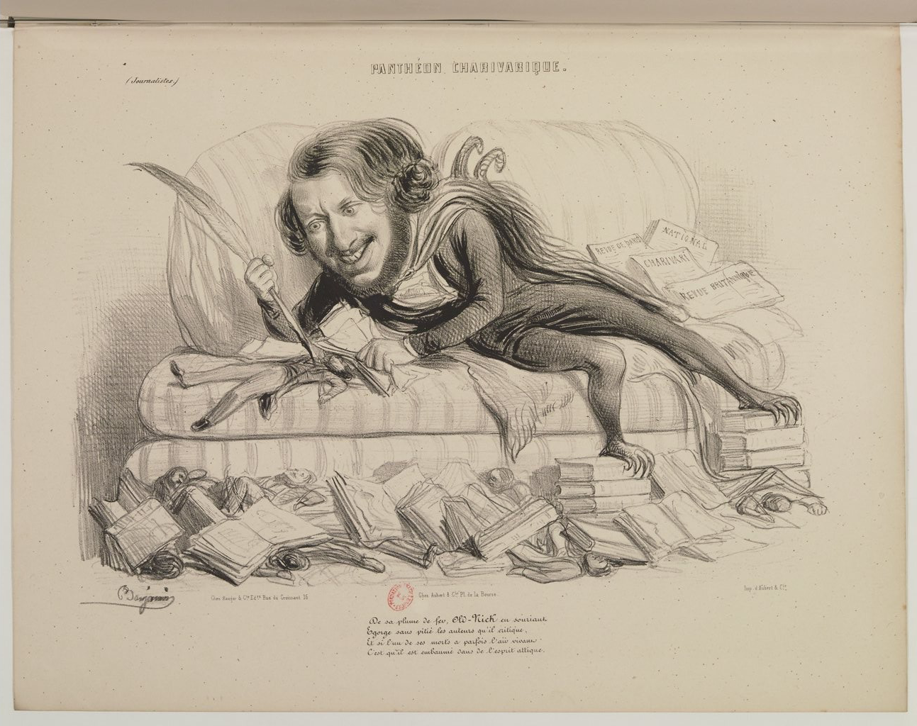 Paul-Émile Daurand-Forgues dit Old Nick par Benjamin Roubaud - Panthéon charivarique