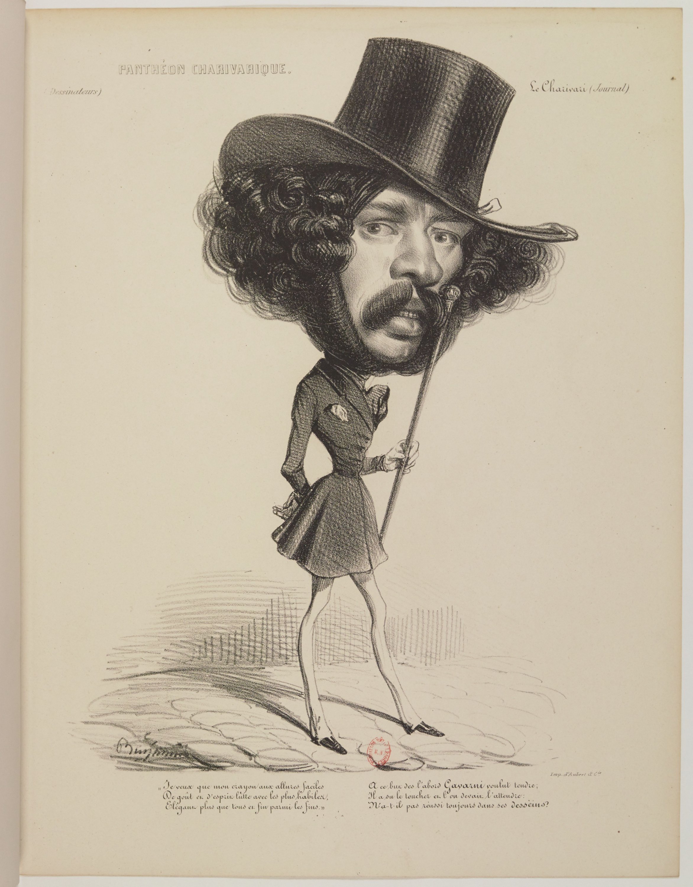 Paul Gavarni par Benjamin Roubaud - Panthéon charivarique