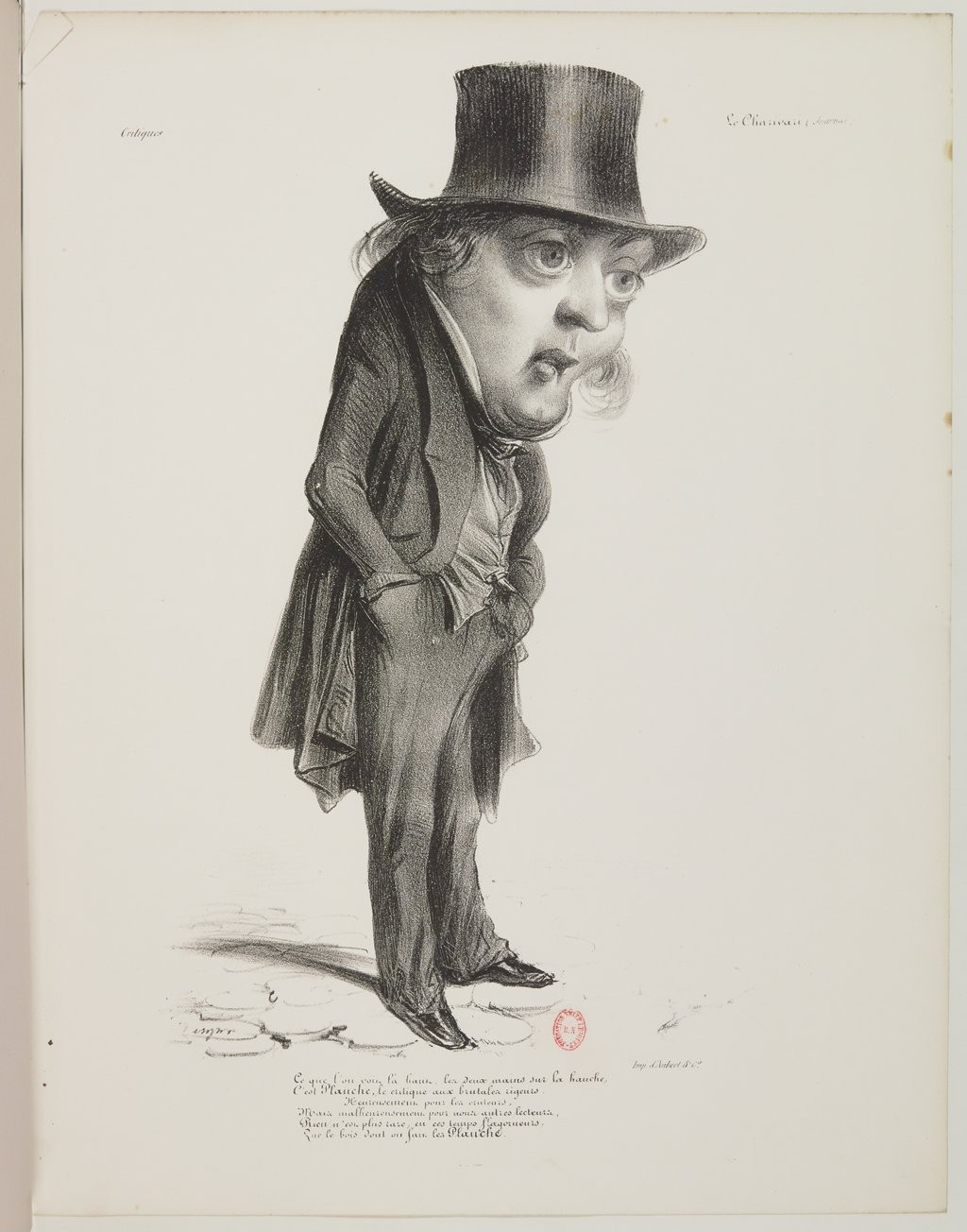 Gustave Planche par Benjamin Roubaud - Panthéon charivarique