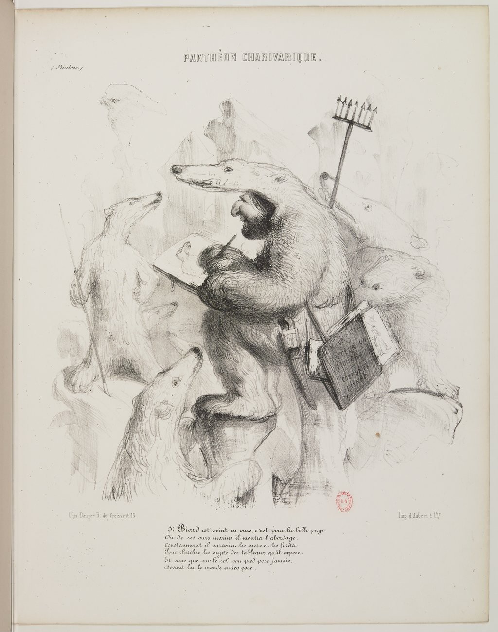 François-Auguste Biard par Benjamin Roubaud - Panthéon charivarique