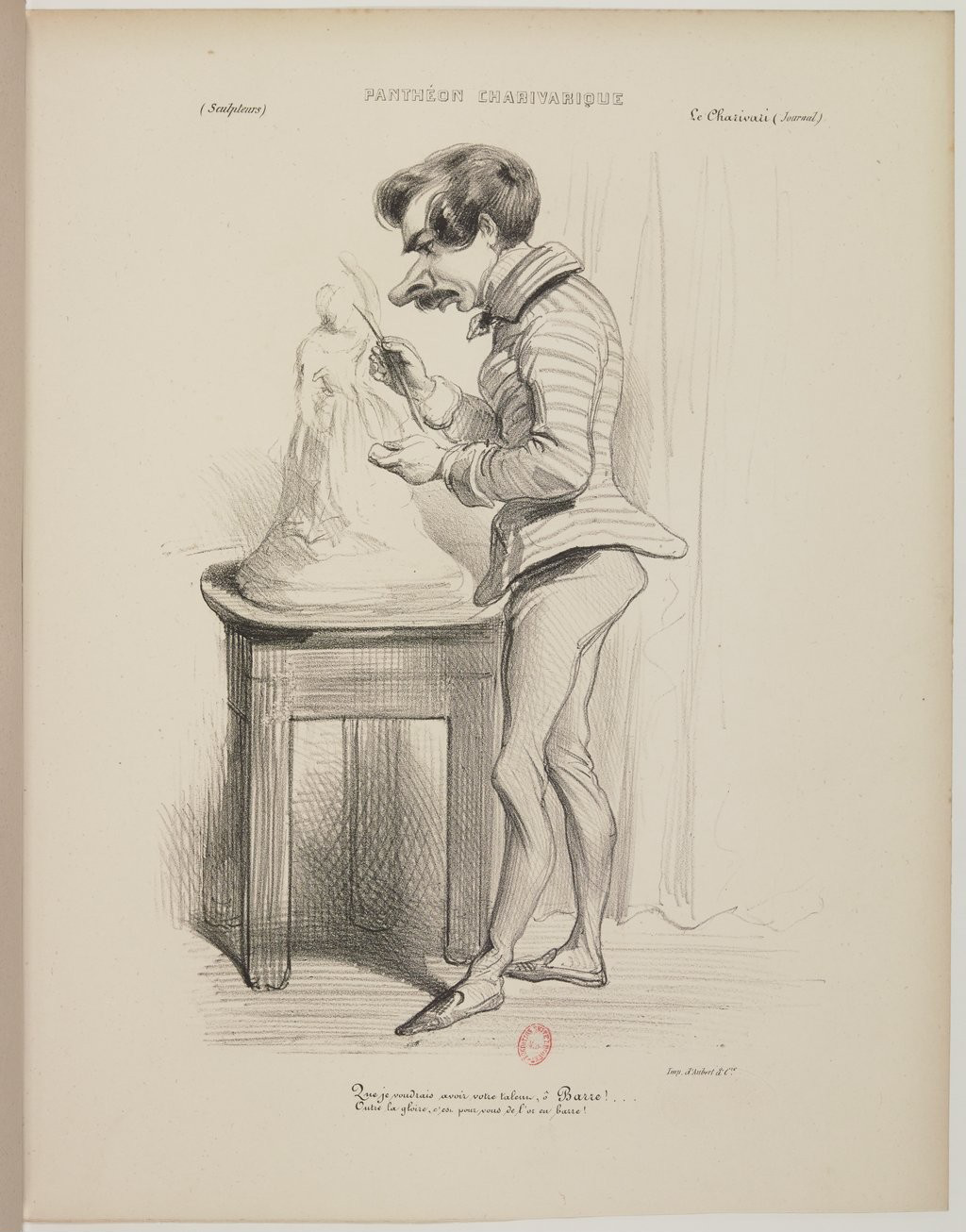 Jean-Auguste Barre par Benjamin Roubaud - Panthéon charivarique