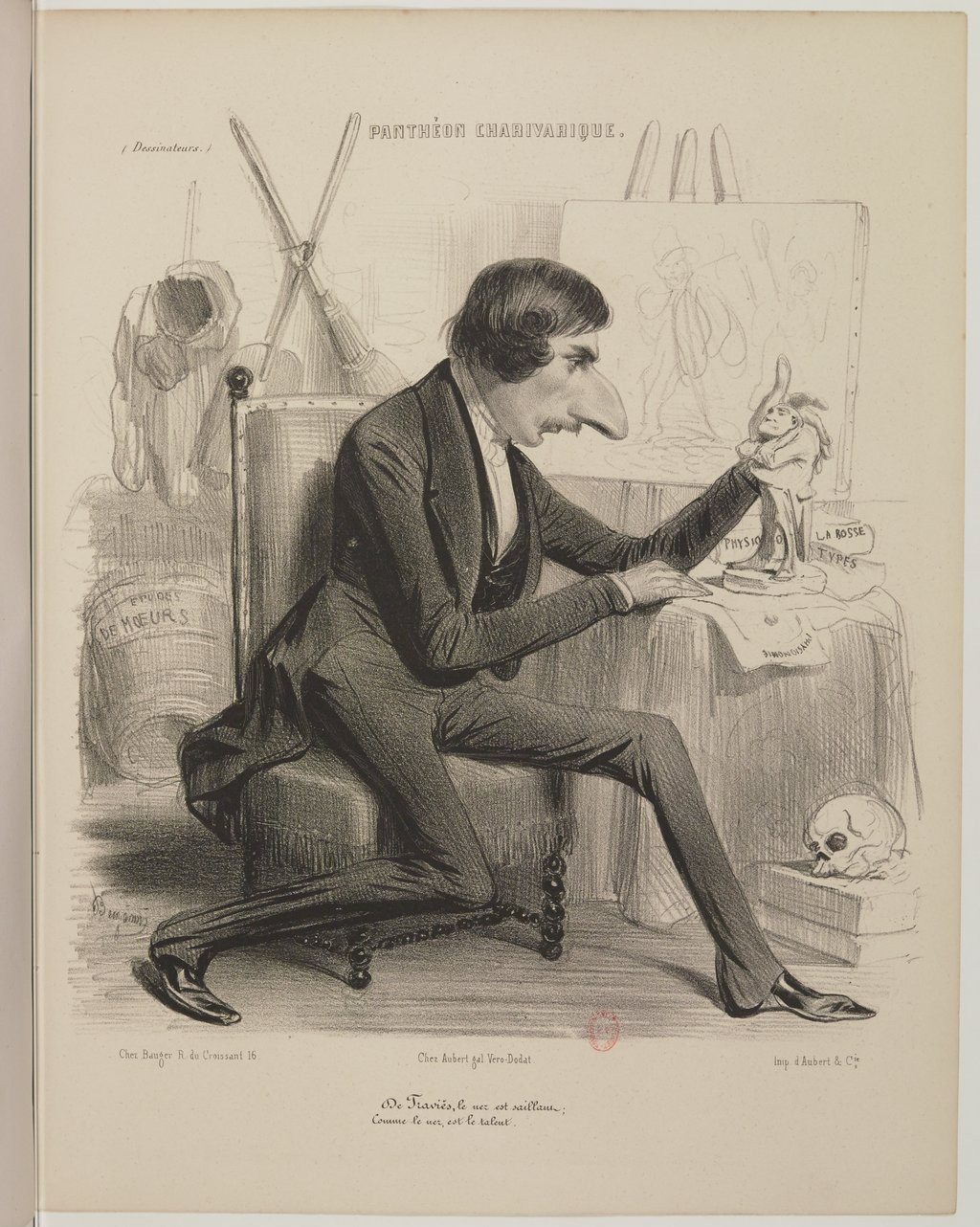 Charles-Joseph Traviès de Villers par Benjamin Roubaud - Panthéon charivarique