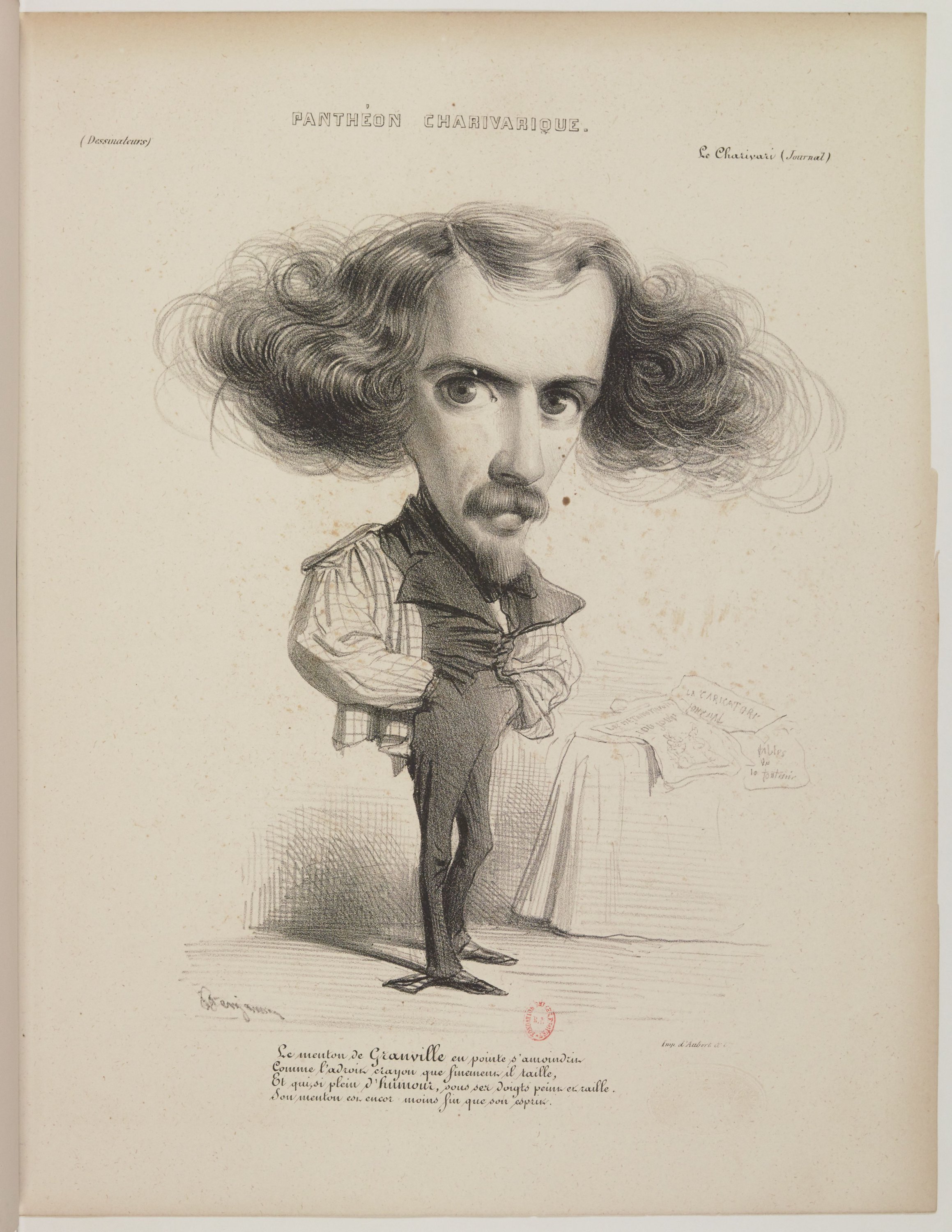 Jean-Jacques Grandville par Benjamin Roubaud - Panthéon charivarique