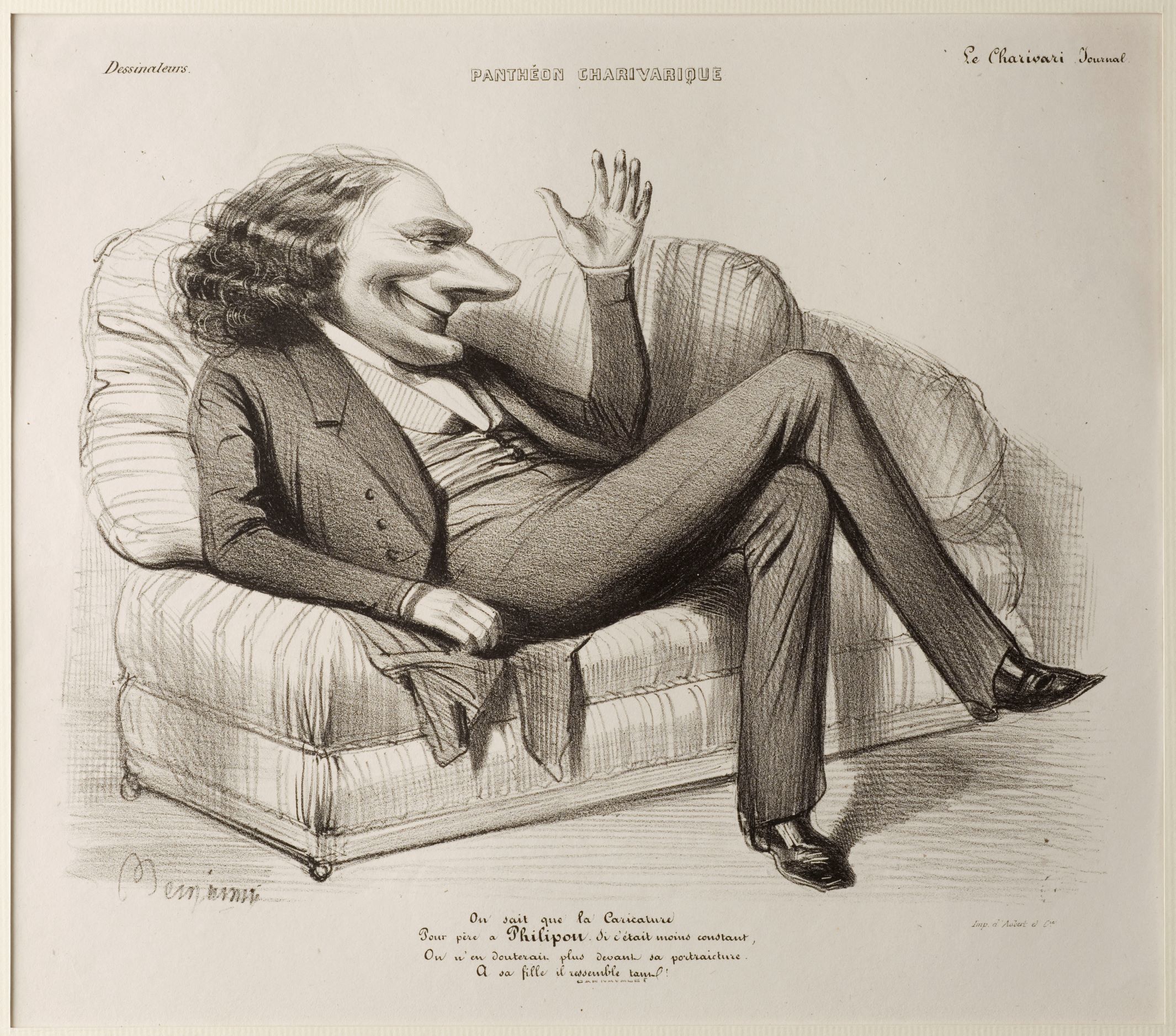 Charles Philipon par Benjamin Roubaud - Panthéon charivarique