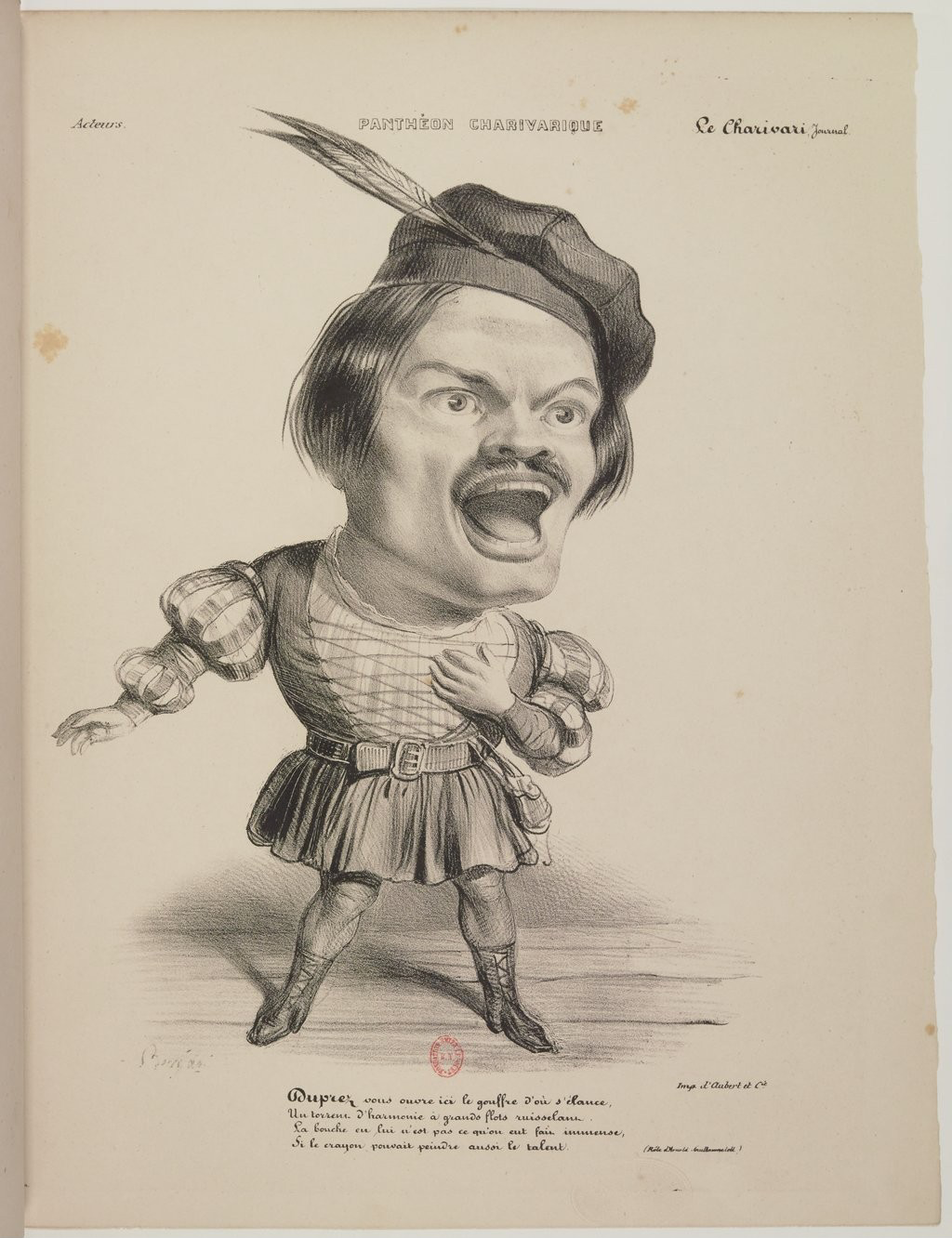 Gilbert Duprez par Benjamin Roubaud - Panthéon charivarique