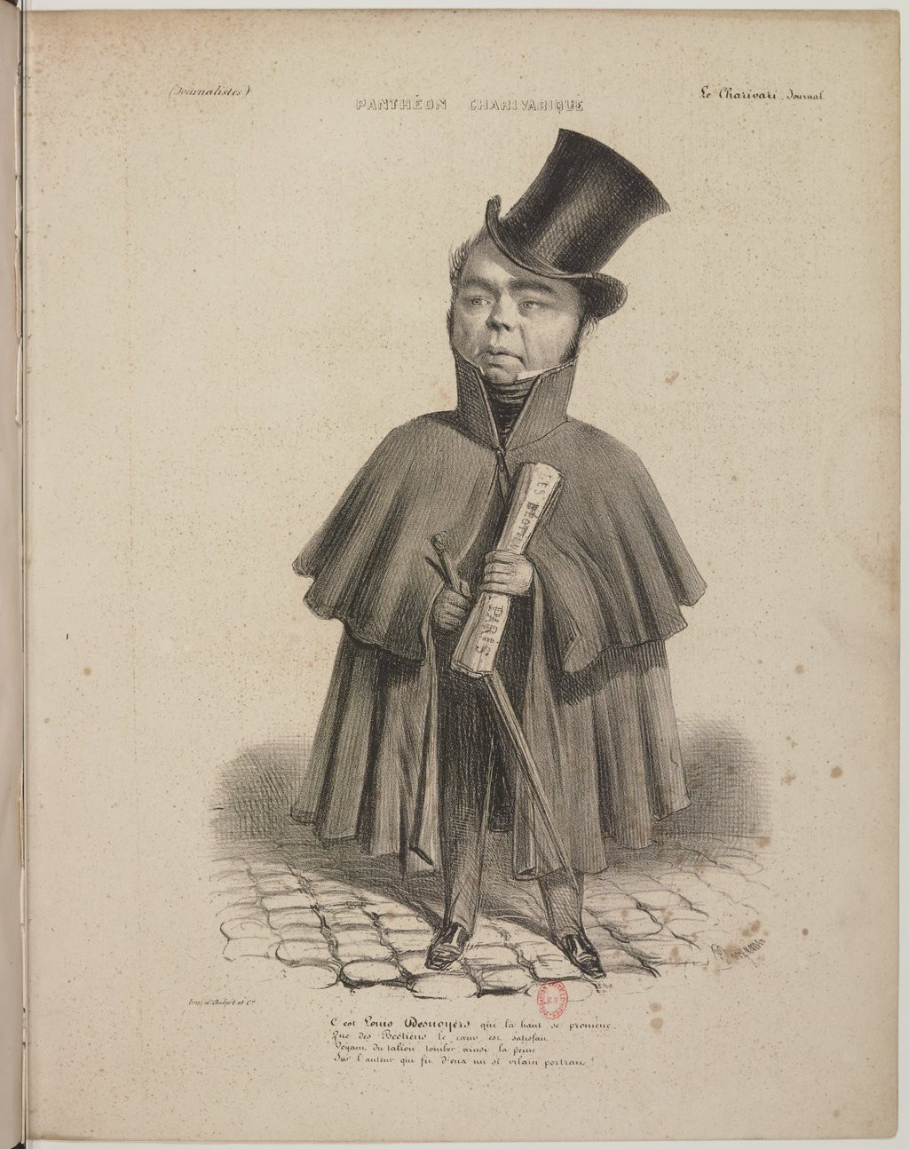 Louis Desnoyers par Benjamin Roubaud - Panthéon charivarique