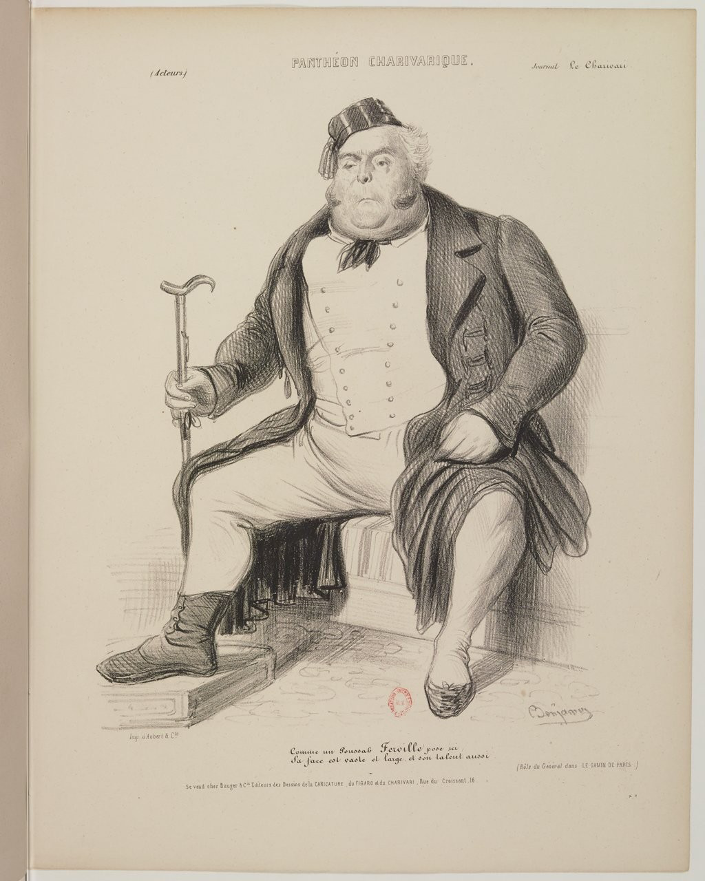 Louis Ferville par Benjamin Roubaud - Panthéon charivarique