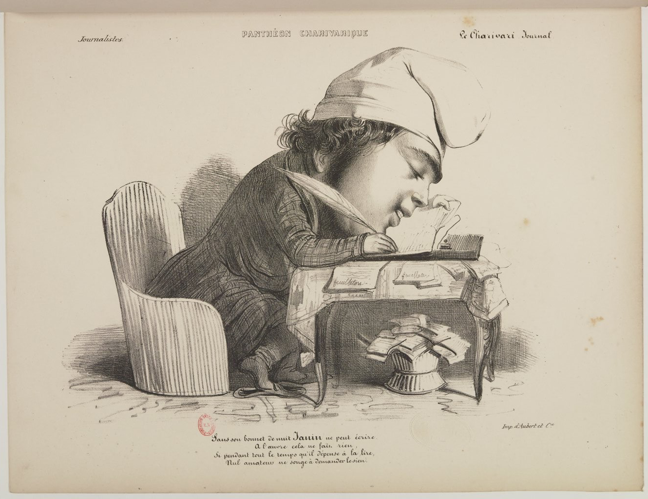 Jules Janin par Benjamin Roubaud - Panthéon charivarique