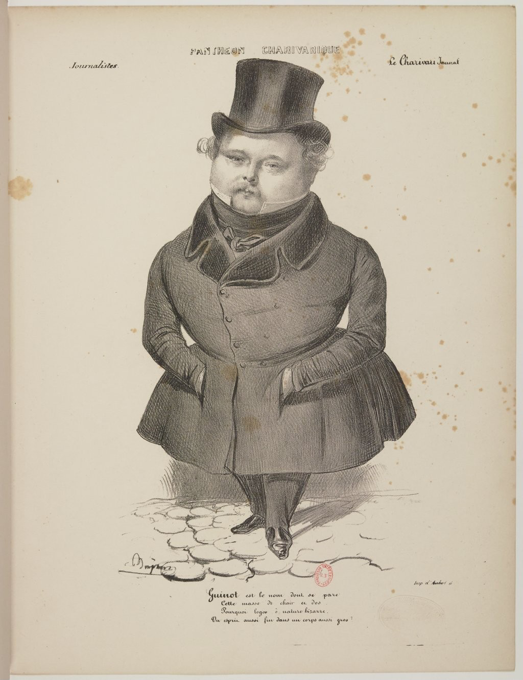Eugène Guinot par Benjamin Roubaud - Panthéon charivarique