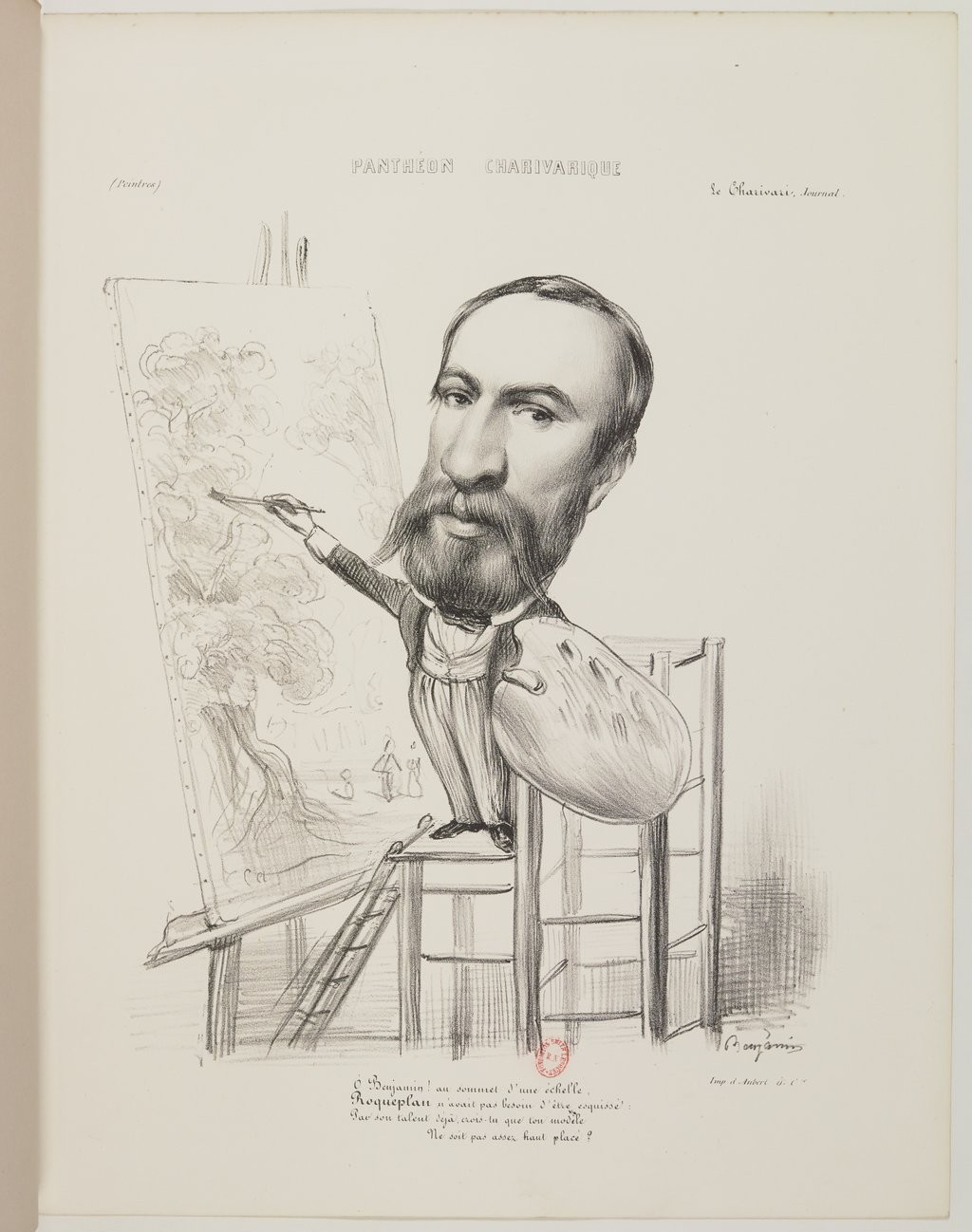 Camille Roqueplan par Benjamin Roubaud - Panthéon charivarique