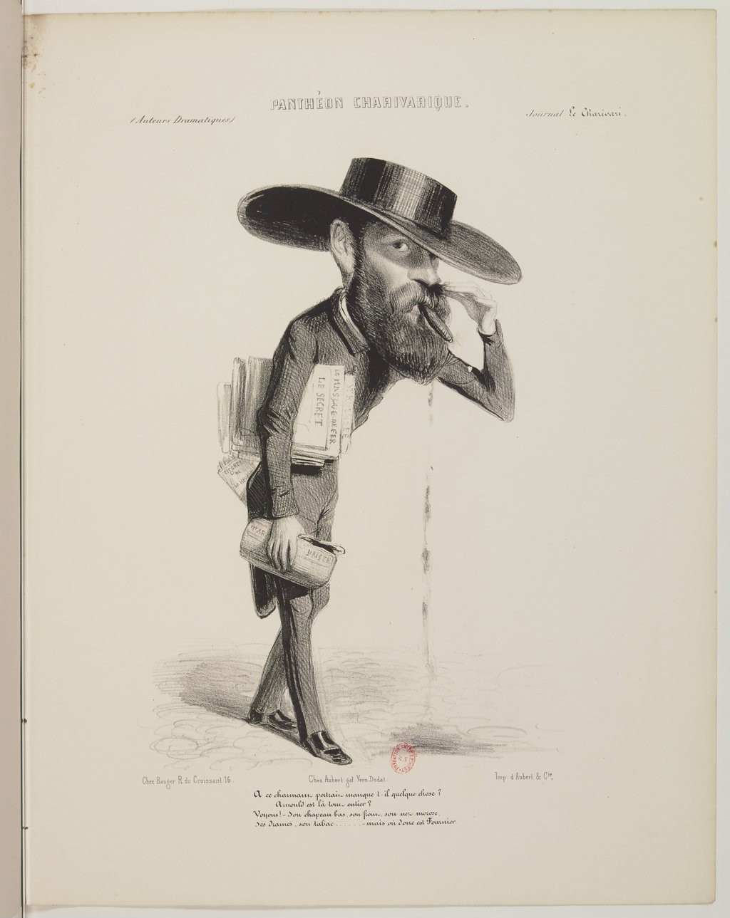 Nicolas Prosper Arnould par Benjamin Roubaud - Panthéon charivarique