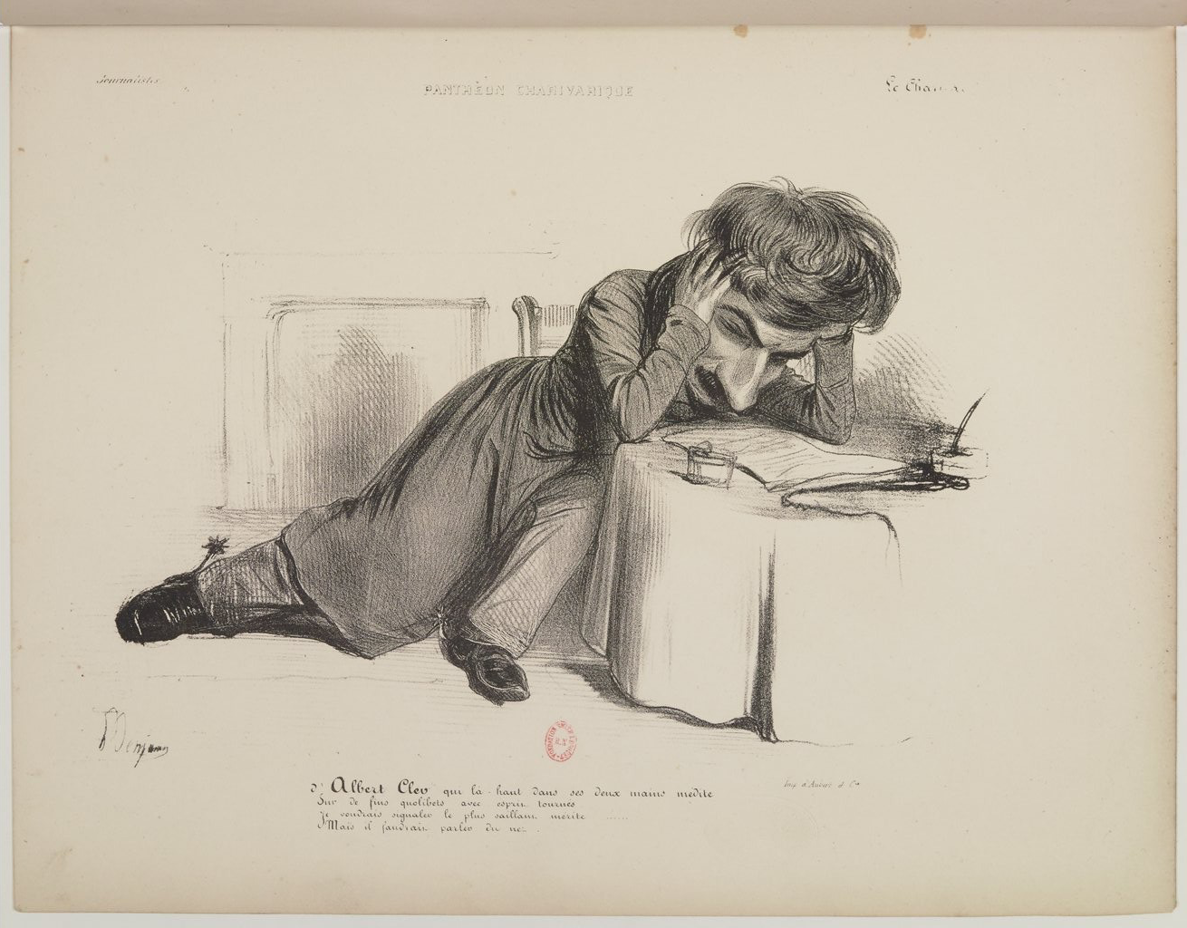 Albert Cler par Benjamin Roubaud - Panthéon charivarique