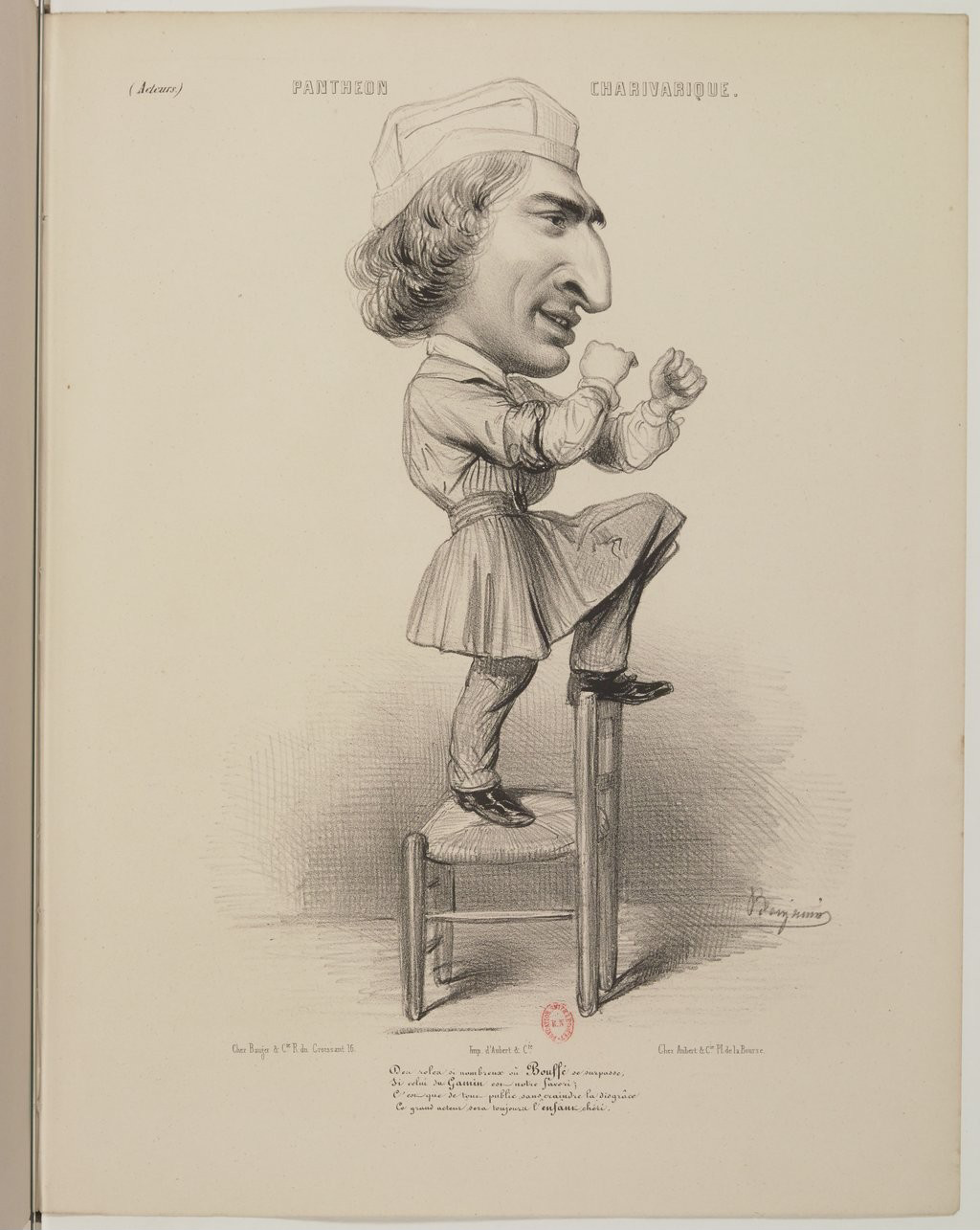 Hugues Bouffé par Benjamin Roubaud - Panthéon charivarique
