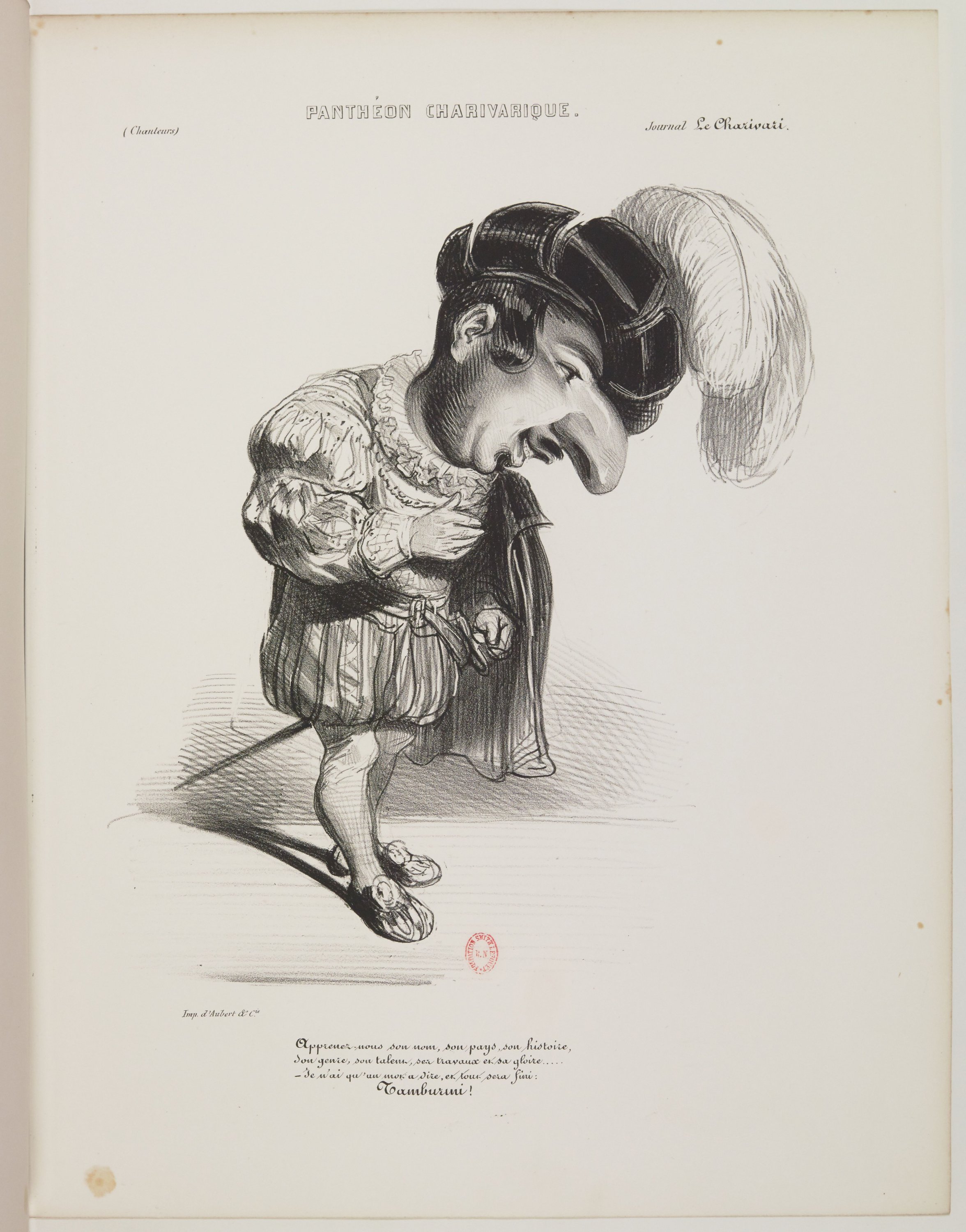 Antonio Tamburini par Benjamin Roubaud - Panthéon charivarique