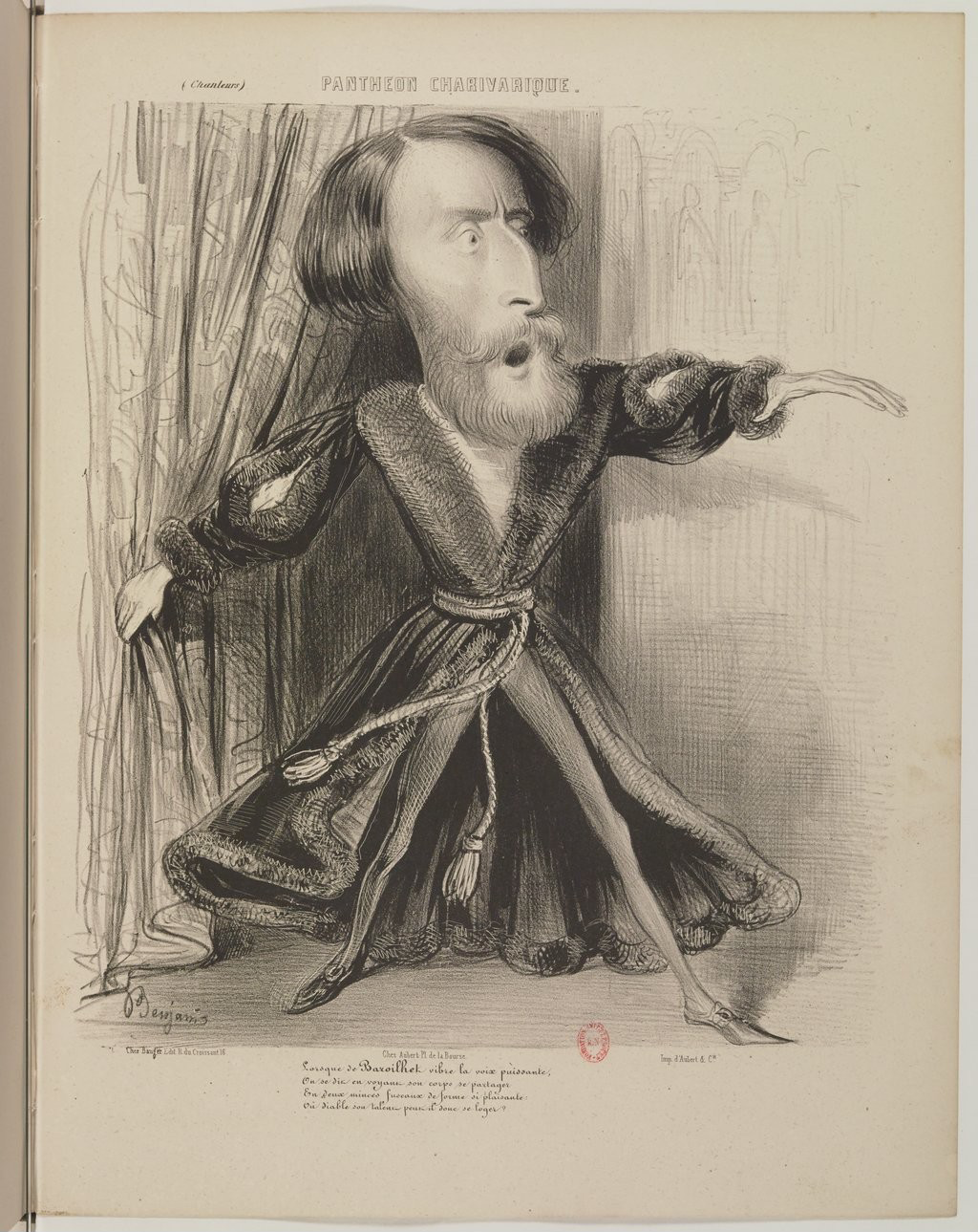 Paul-Bernard Barroilhet par Benjamin Roubaud - Panthéon charivarique