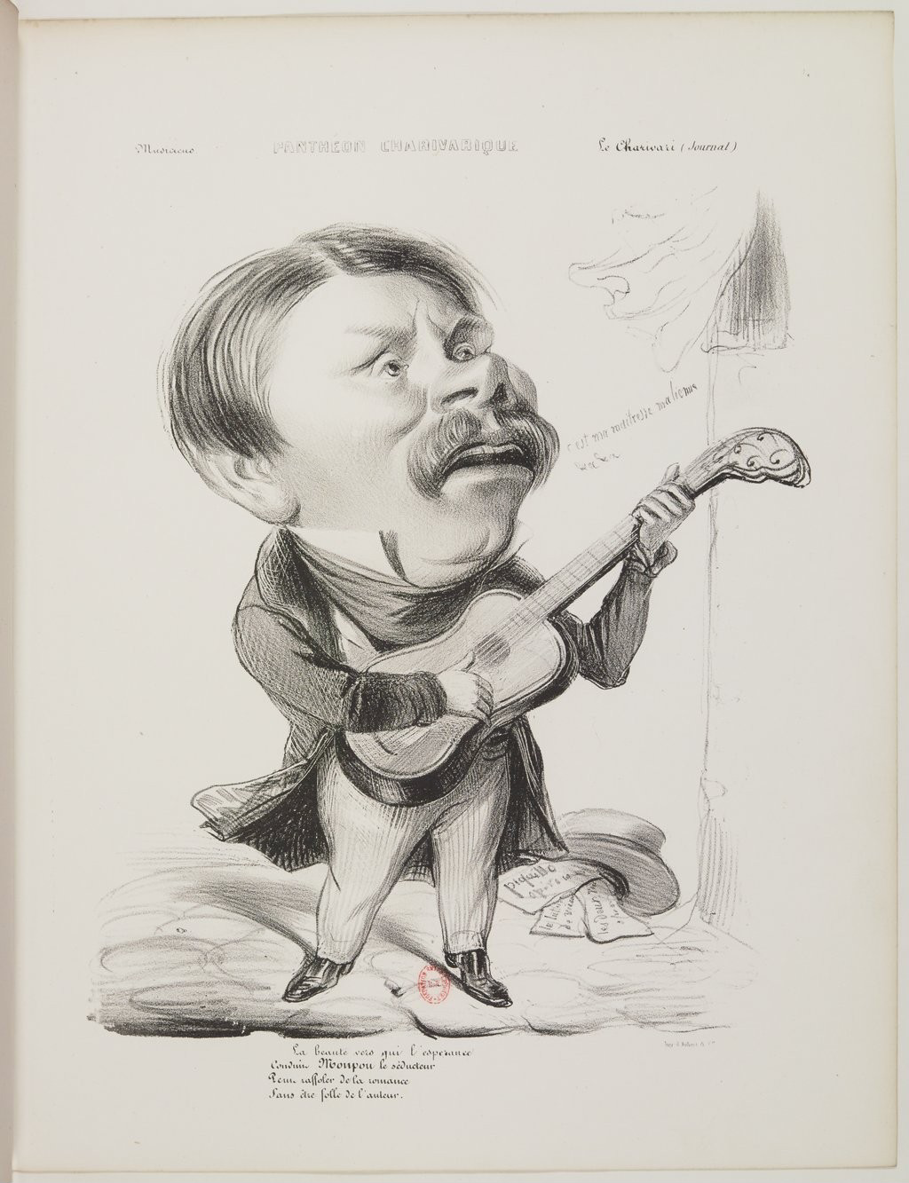 Hyppolyte Monpou par Benjamin Roubaud - Panthéon charivarique