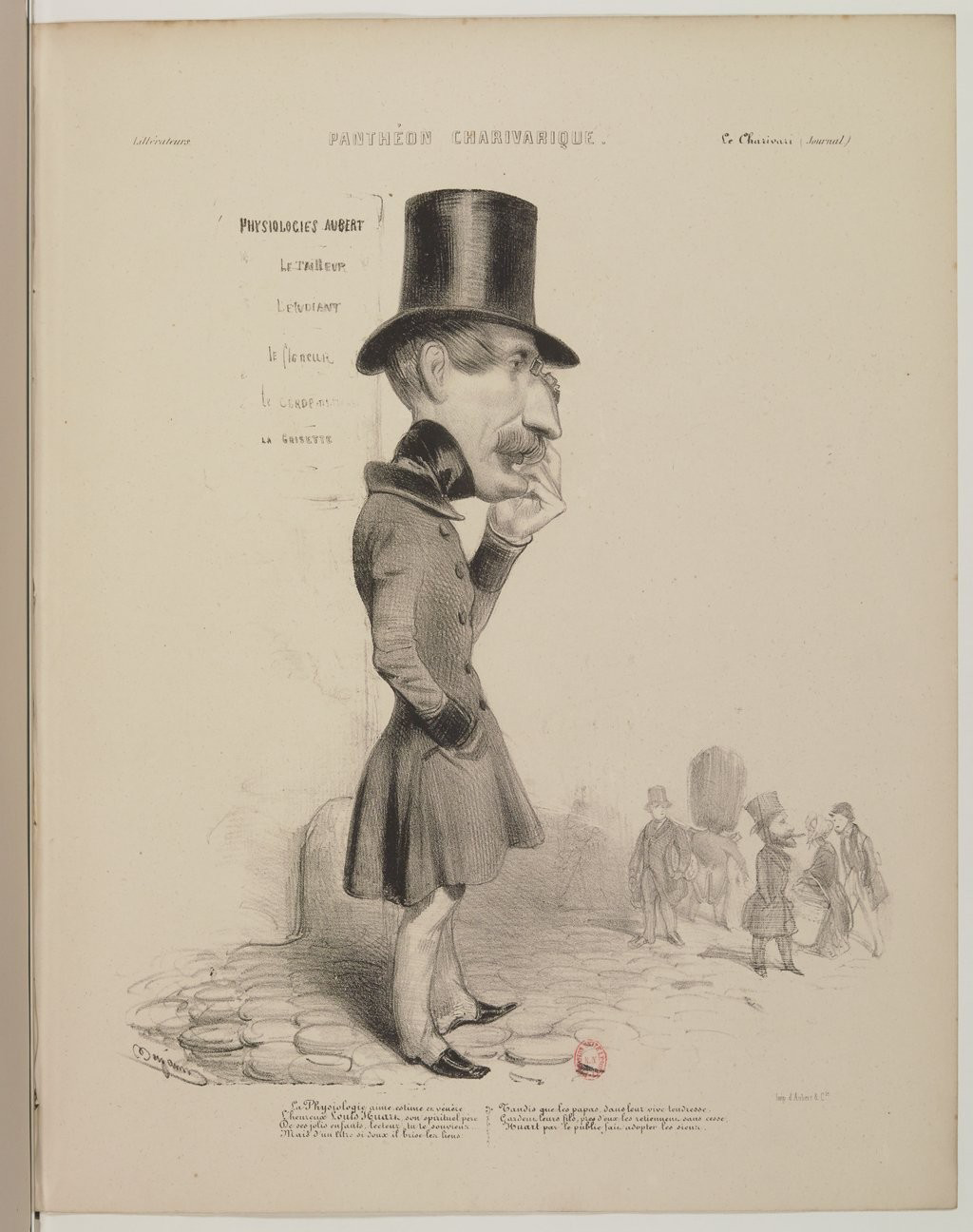 Louis Adrien Huart par Benjamin Roubaud - Panthéon charivarique