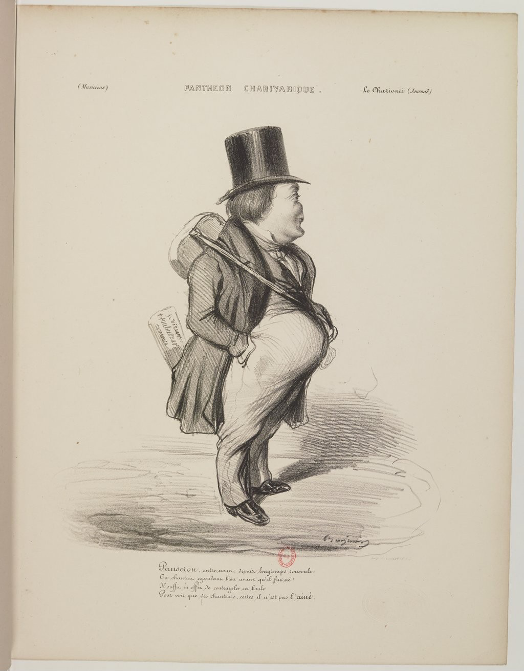 Auguste-Mathieu Panseron par Benjamin Roubaud - Panthéon charivarique