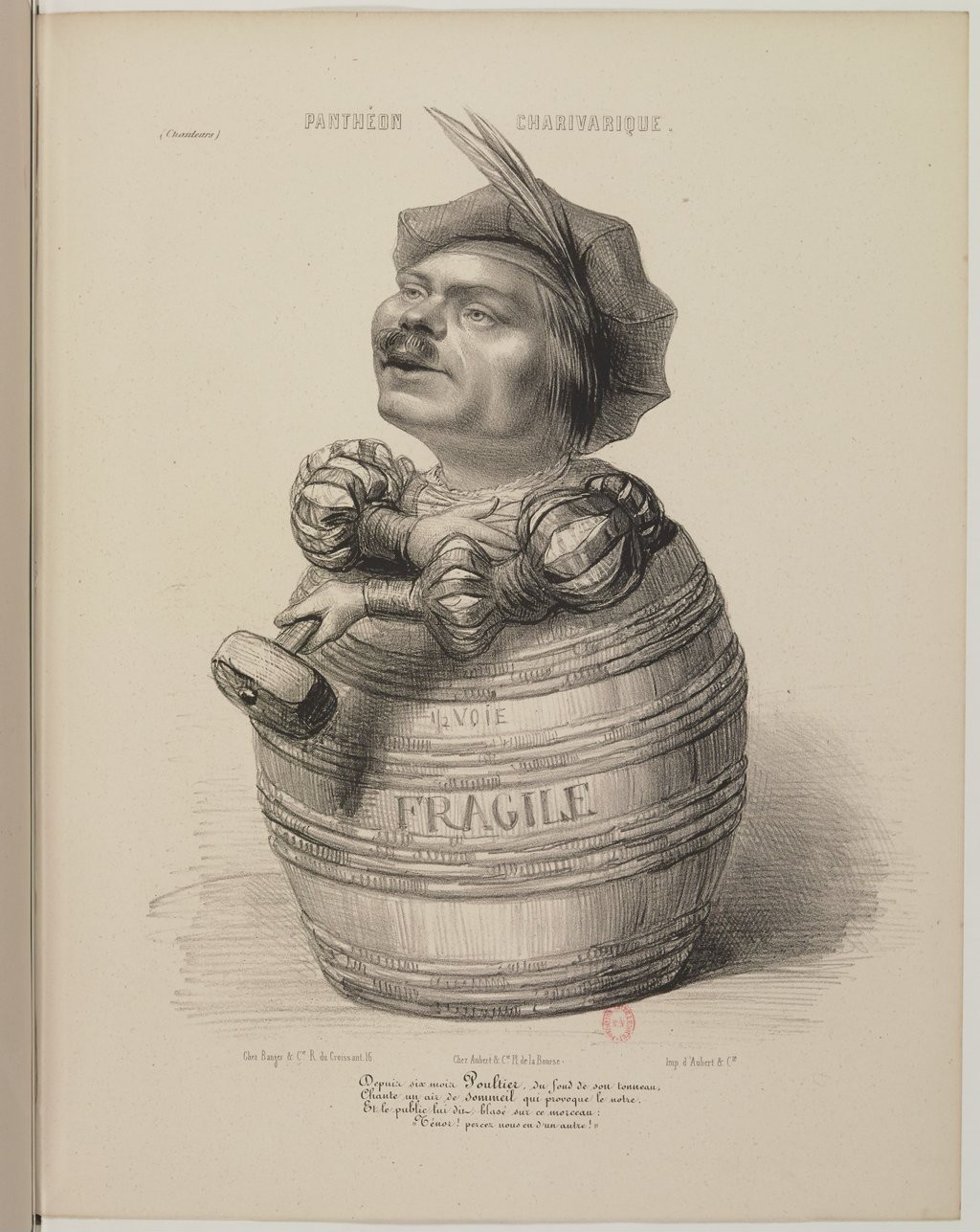Placide-Alexandre-Guillaume Poultier par Benjamin Roubaud - Panthéon charivarique